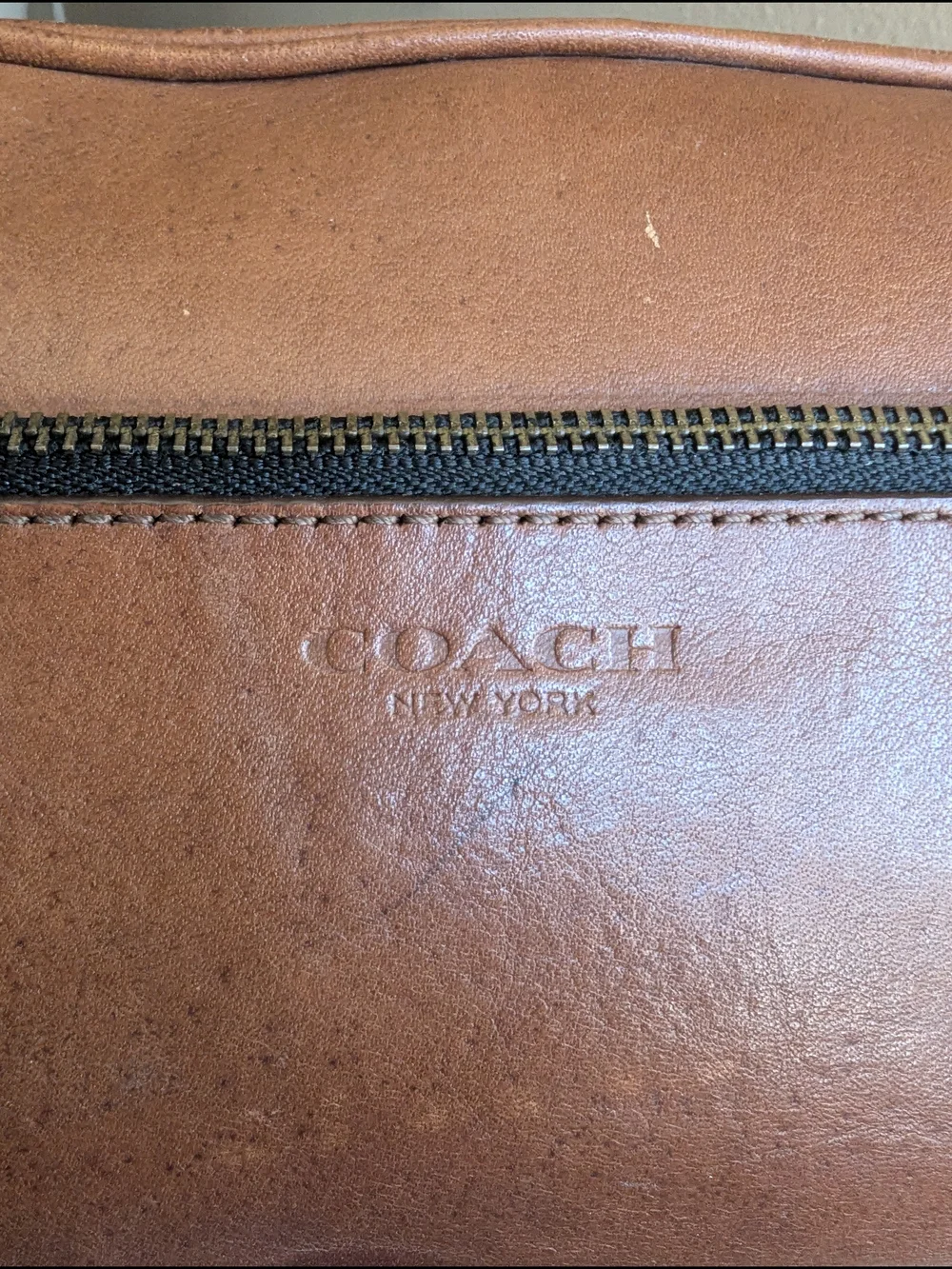 Coach Leather Dopp Kit Travel Kit.